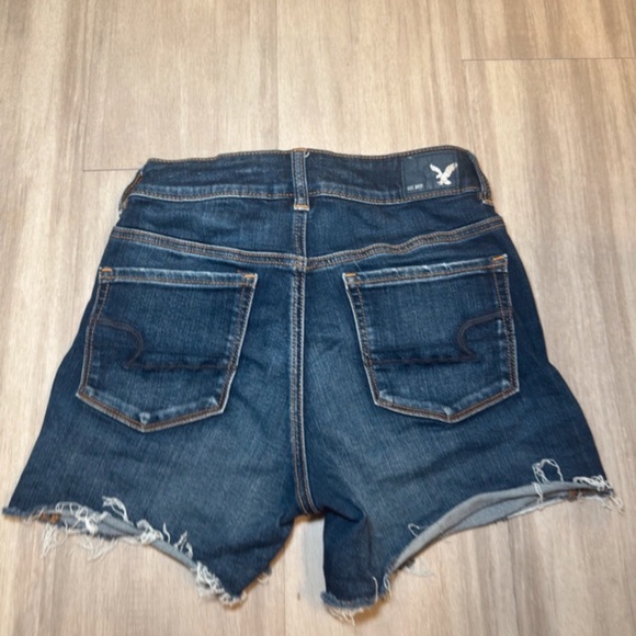 American Eagle Outfitters Dark Blue Jean Shorts - Picture 2 of 3